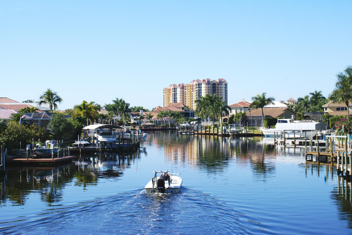 Cape Coral FL canal waterfront