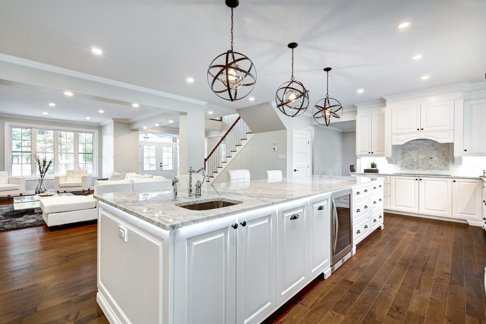 Open-concept kitchen in a Southwest Florida home